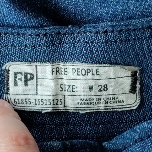 Free People Penny Pull-on Flare Bell Bottom Jeans Denim Stretchy Medium Wash - Picture 5 of 9